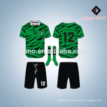 2016 colorful design sublimation football team kits jersey